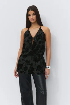 Gina Tricot Fora haterneck top Svart Best