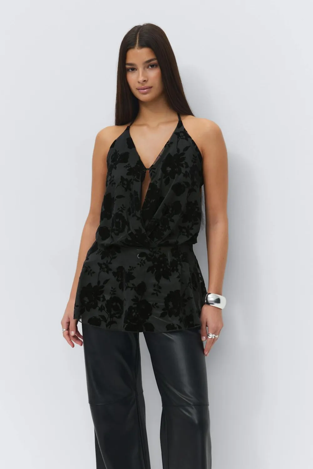 Gina Tricot Fora haterneck top Svart Best