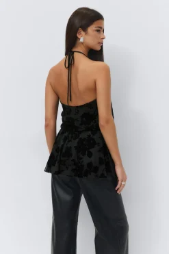 Gina Tricot Fora haterneck top Svart Best