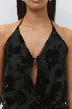 Gina Tricot Fora haterneck top Svart Best