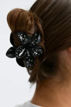 Gina Tricot Flower hair clip Svart Sale