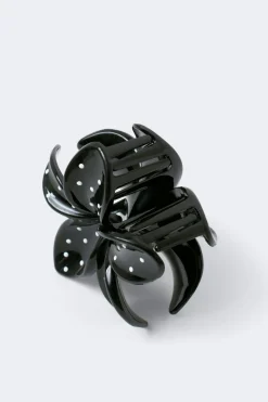 Gina Tricot Flower hair clip Svart Sale