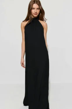 Gina Tricot Flowy maxi dress Svart Discount