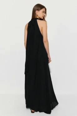 Gina Tricot Flowy maxi dress Svart Discount