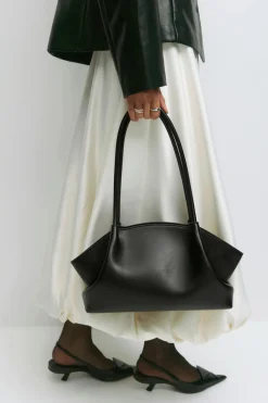 Gina Tricot Fold detail shoulder bag Svart New