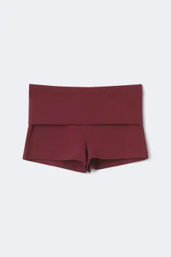 Gina Tricot Foded hotpant Rød Sale