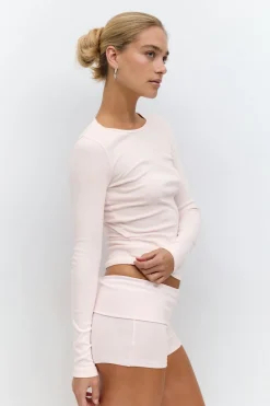 Gina Tricot Foded hotpant Rosa Outlet