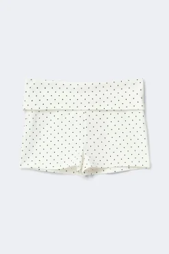 Gina Tricot Foded hotpant Hvit Clearance