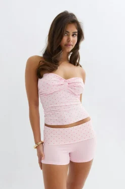 Gina Tricot 14+ foded wait hort Rosa Clearance