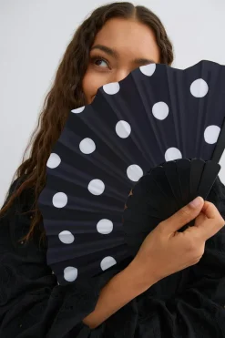 Gina Tricot Folding hand fan Svart Outlet