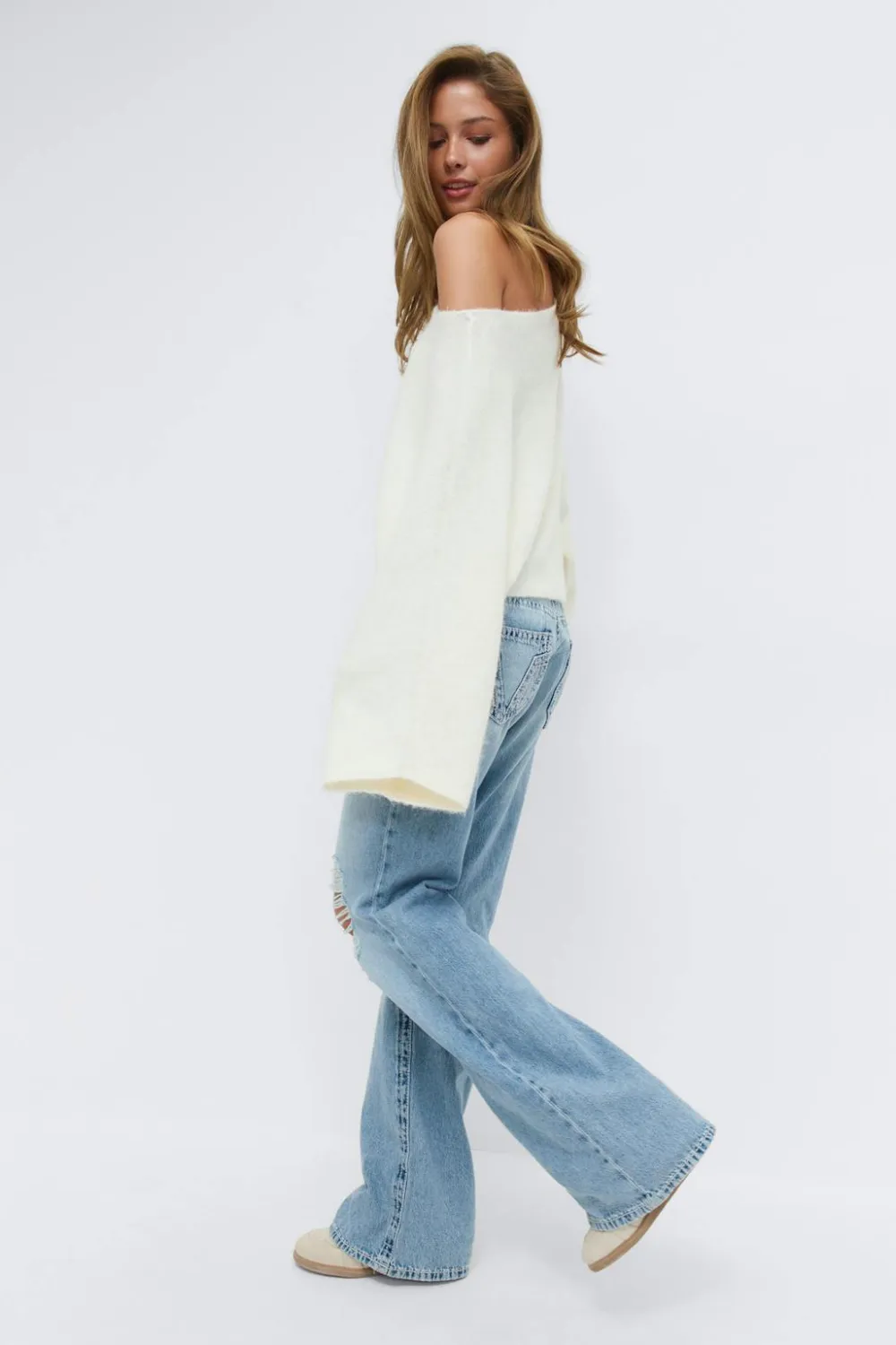Gina Tricot 14+ for rea ow ooe jean Blå Discount