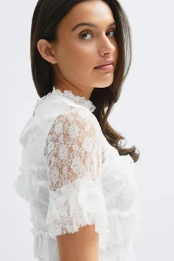 Gina Tricot 14+ fri ace top Hvit Best