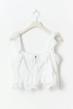 Gina Tricot Fri top Hvit Hot
