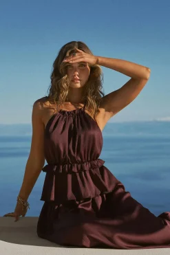 Gina Tricot Fri top Brun Online
