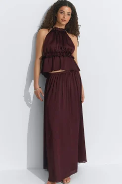 Gina Tricot Fri top Brun Online