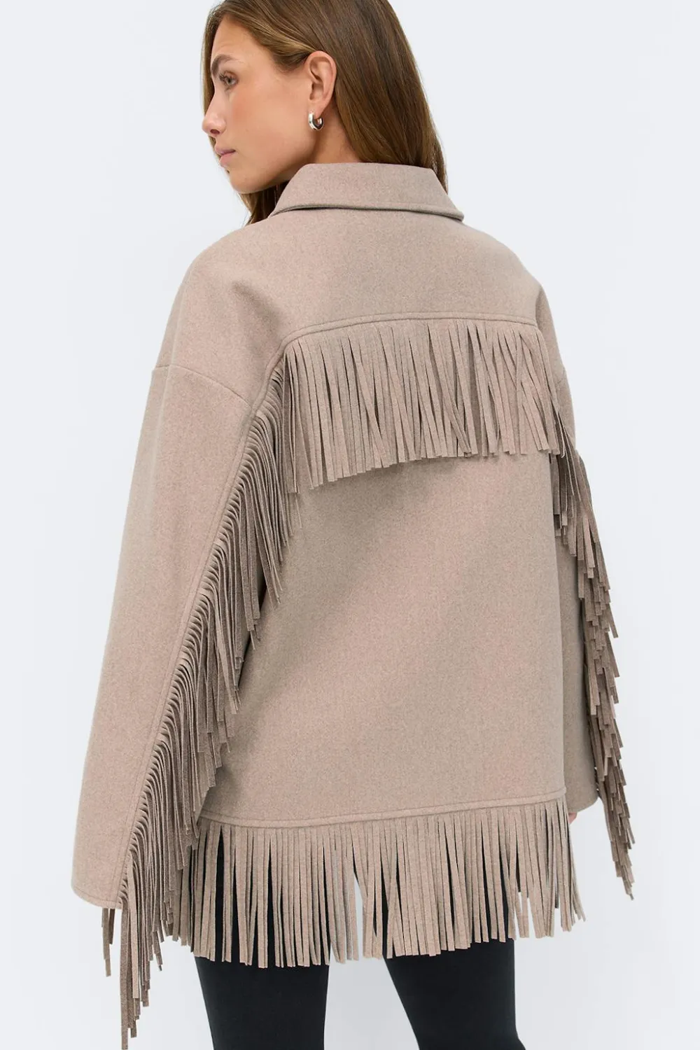 Gina Tricot Fringe jacket Beige Best