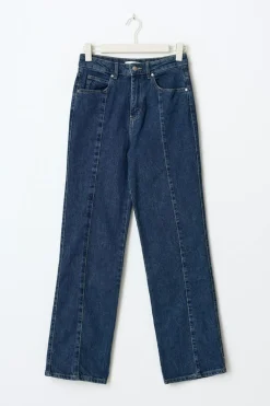 Gina Tricot Front seam jeans Blå Discount