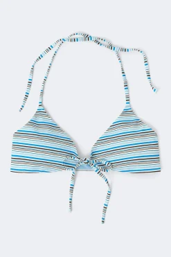 Gina Tricot Front tie bikini top Blå Hot