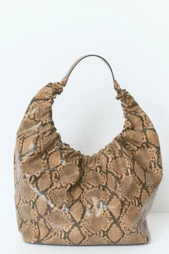 Gina Tricot Gathered tote bag Brun New