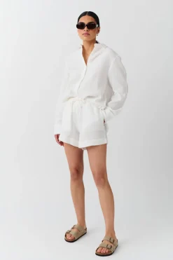 Gina Tricot Gauze hort Hvit Best