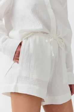 Gina Tricot Gauze hort Hvit Best