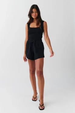 Gina Tricot Gauze hort Svart Outlet