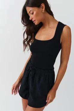 Gina Tricot Gauze hort Svart Outlet