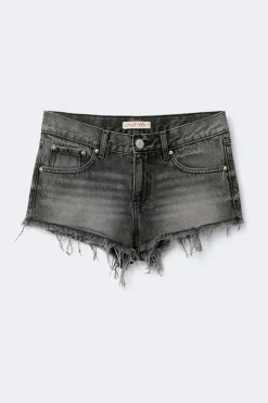 Gina Tricot Glow low denim shorts Svart