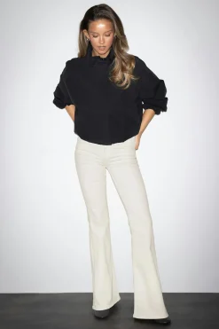 Gina Tricot Glow low flare jeans Hvit Sale