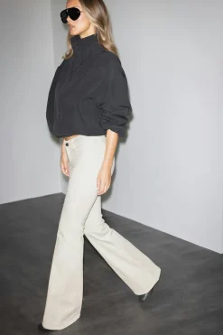 Gina Tricot Glow low flare jeans Hvit Sale