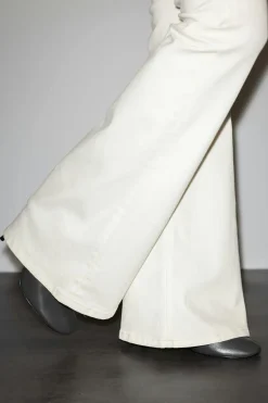 Gina Tricot Glow low flare jeans Hvit Sale
