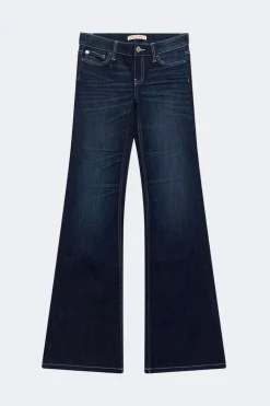Gina Tricot Glow low flare petite jeans Blå Sale
