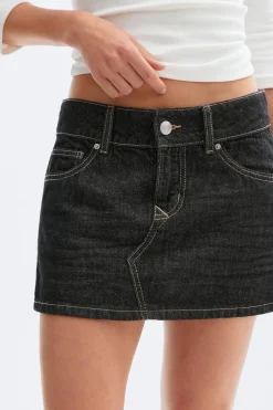 Gina Tricot Glow low mini skirt Blå
