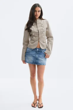 Gina Tricot Glow low mini skirt Blå New