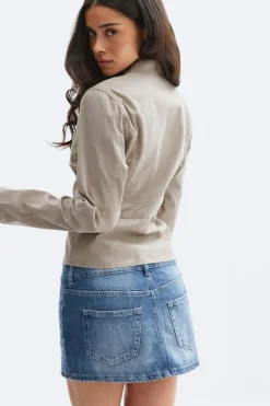 Gina Tricot Glow low mini skirt Blå New