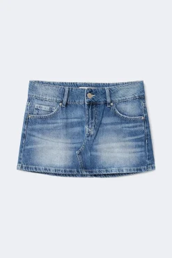 Gina Tricot Glow low mini skirt Blå New