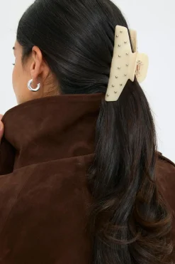 Gina Tricot Hair clip Gul Discount