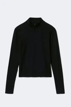 Gina Tricot Haf zip yoga top Svart Online