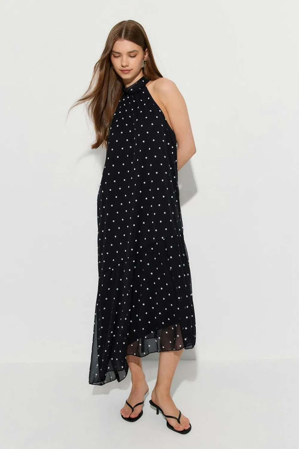 Gina Tricot Haterneck ayetric dre Svart Sale