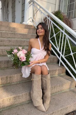 Gina Tricot 14+ haterneck fri dre Rosa Best