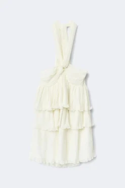 Gina Tricot 14+ haterneck fri dre Hvit Clearance