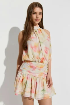 Gina Tricot Halterneck mini dress Hvit Online