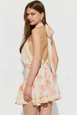 Gina Tricot Halterneck mini dress Hvit Online