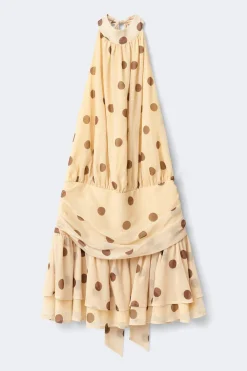 Gina Tricot Halterneck mini dress Gul Online