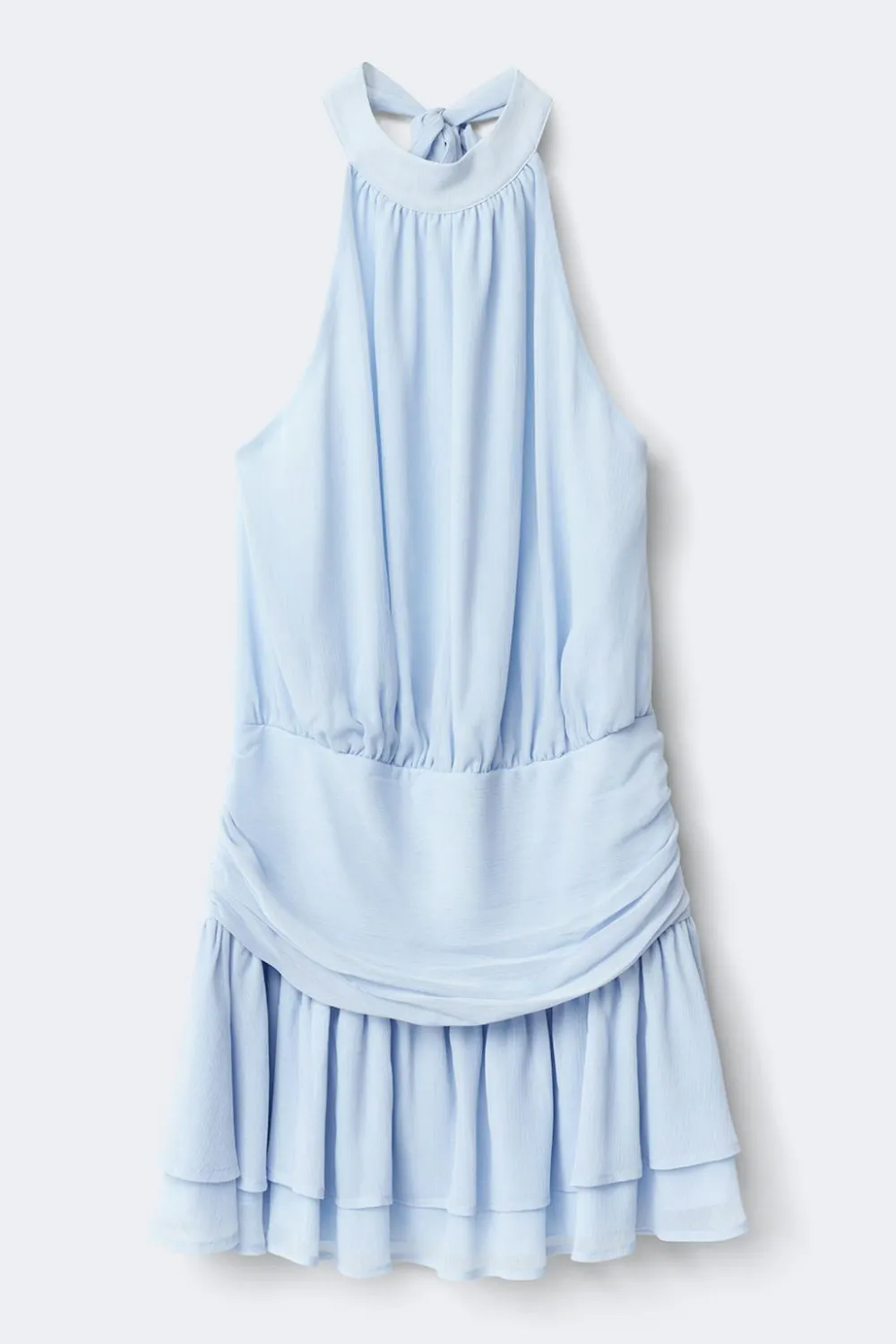 Gina Tricot Halterneck mini dress Blå