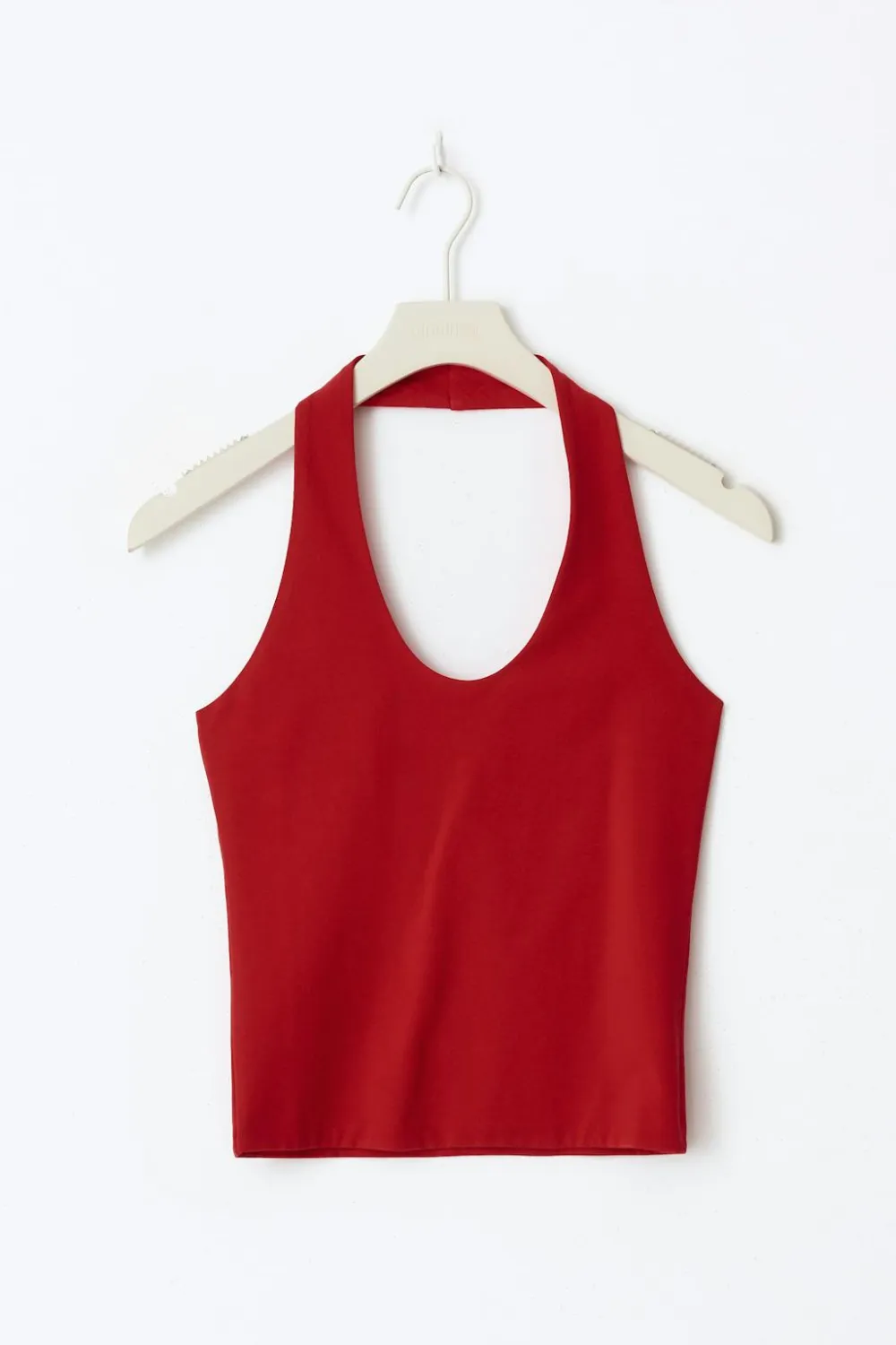 Gina Tricot Haterneck top Rød Online