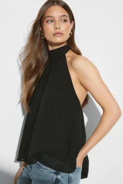 Gina Tricot Haterneck top Svart Discount