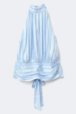 Gina Tricot Halterneck top Blå