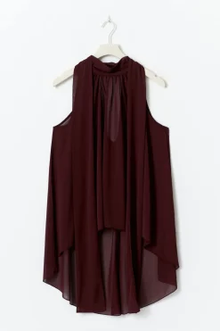 Gina Tricot Haterneck tunic top Rød