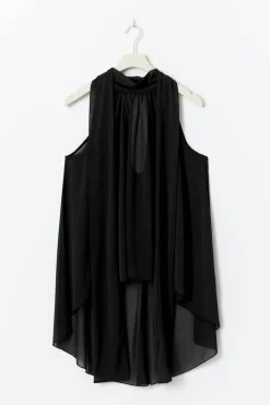Gina Tricot Haterneck tunic top Svart Hot